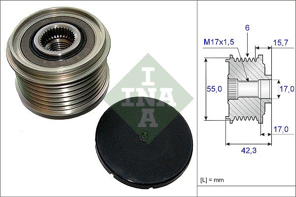 WILMINK GROUP Ģeneratora brīvgaitas mehānisms WG1253729